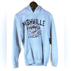 Gilden Heavy Blend Nashville hoodie gray sweatshirt women M